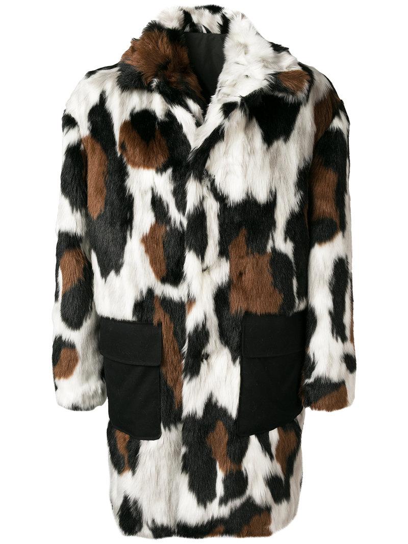 kenzo leopard print coat