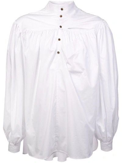 Shop Charles Jeffrey Loverboy Oversized Shirt In White