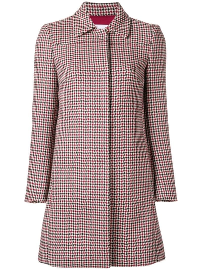 Shop Red Valentino Houndstooth Pattern Coat
