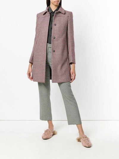 Shop Red Valentino Houndstooth Pattern Coat