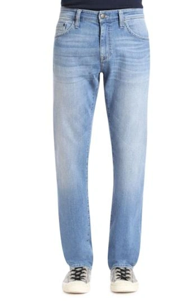 Shop Mavi Jeans Mavi Zach Straight Leg Jeans In Light Blue