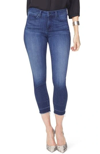 Shop Nydj Ami Release Hem Ankle Skinny Jeans In Thunderbird