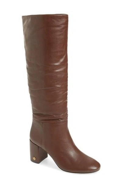 Shop Tory Burch Brooke Slouchy Boot In Perfect Brown