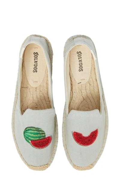 Shop Soludos Watermelon Espadrille Loafer In Chambray