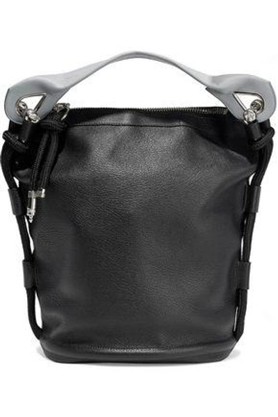 Shop Acne Studios Woman Textured-leather Shoulder Bag Black