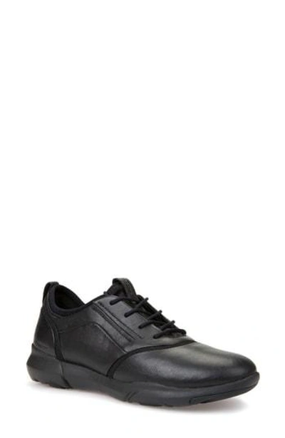 Shop Geox Nebula S 2 Low Top Sneaker In Black Leather