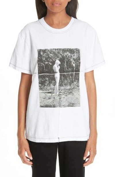 Shop Eckhaus Latta Lapped Tee In Directoire