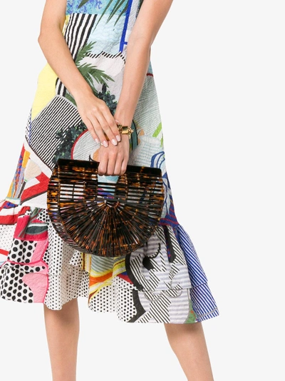 Shop Cult Gaia Kleine 'ark' Handtasche In Schildpattoptik In Brown