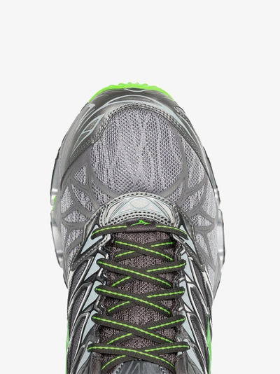 Shop Mizuno X Browns Grey And Green Wave Prophecy 7 Sneakers