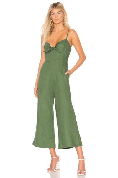 Shop Faithfull The Brand Presley Jumpsuit In Moss Green