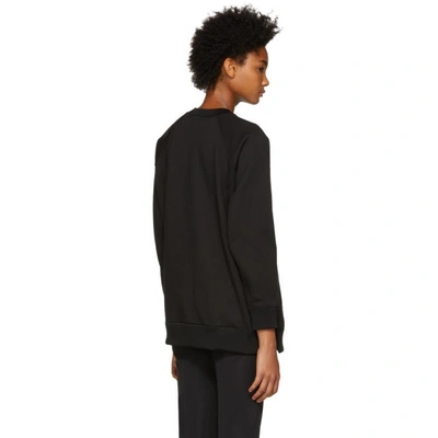 Shop Fendi Black Sequin And Crystal  Roma Sweatshirt In F0gme Black