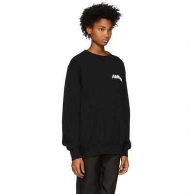 Shop Ambush Black Logo Crewneck Sweatshirt