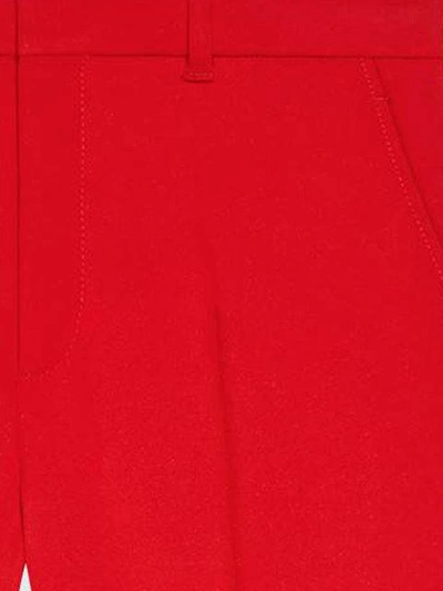 Shop Gucci Stretch Viscose Flare Pant - Red