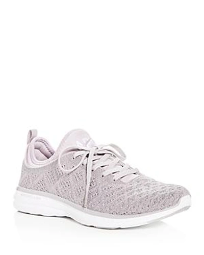 Shop Apl Athletic Propulsion Labs Women's Phantom Techloom Knit Lace Up Sneakers In Rose Dust