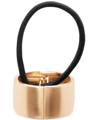 Shop France Luxe Cuff Ponytail Holder In Gold