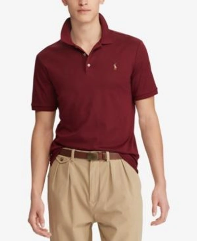 Shop Polo Ralph Lauren Men's Classic-fit Soft Cotton Polo In Classic Wine