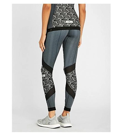 Shop Adidas By Stella Mccartney Run Jersey Leggings In Black White