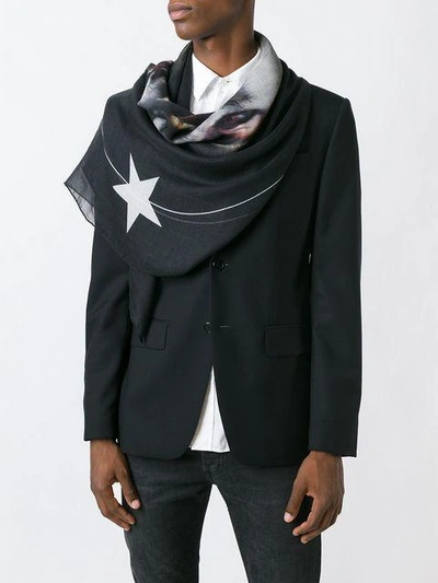 Givenchy Monkey Brothers Scarf - Black In Black
