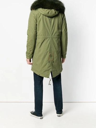 Shop Mr & Mrs Italy Loose Fitted Parka Coat - Green