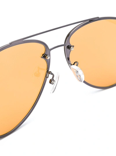 Shop Mcq By Alexander Mcqueen Eyewear Aviator Sunglasses - Metallic