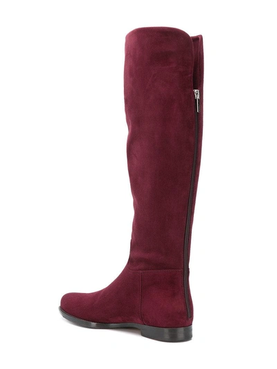 Shop Unützer Knee High Boots In Red