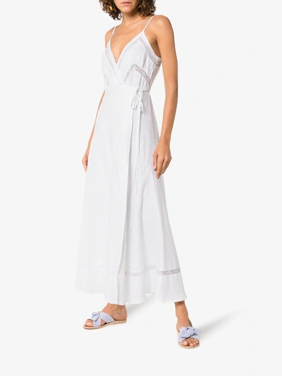 Shop Reformation Daria Wrap Over Maxi Dress In White