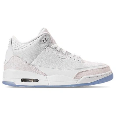 Shop Nike Men's Air Jordan Retro 3 Basketball Shoes, White