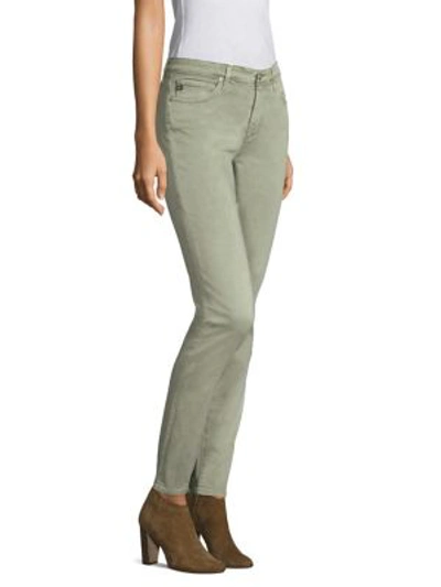 Shop Ag Prima Sateen Cigarette Jeans In Sulfur Dry