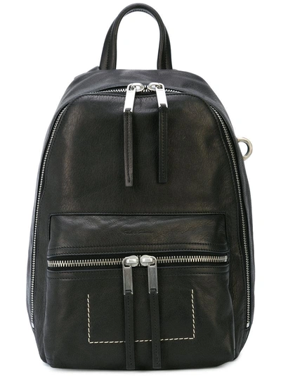 Shop Rick Owens Small Basic Backpack - Black