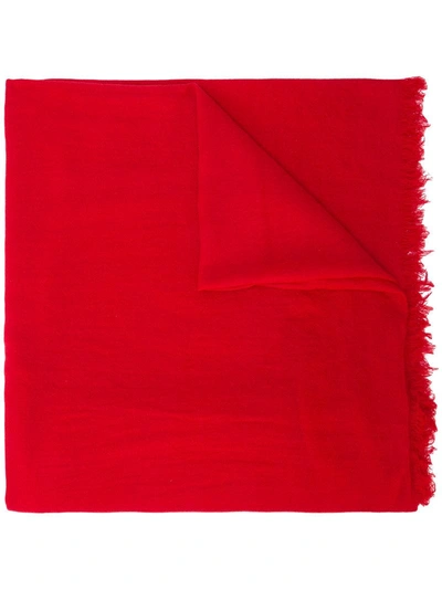 Shop Ann Demeulemeester Cashmere Scarf - Red