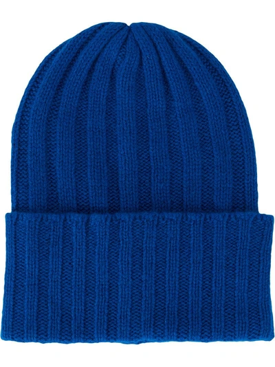 Shop The Elder Statesman Knit Cap - Blue