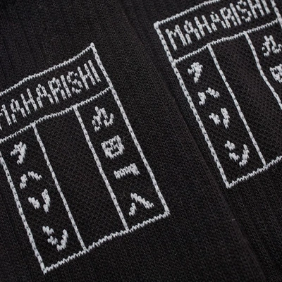 Shop Maharishi Tabi Mixed Sock - 3 Pack In Black