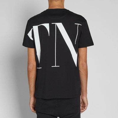 Shop Valentino Vltn Oversized Print Tee In Black