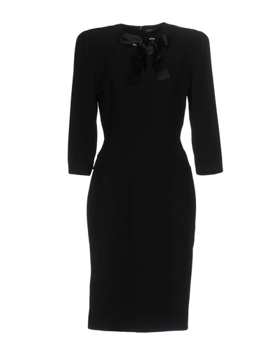 Shop Alexander Mcqueen Knee-length Dress In Black