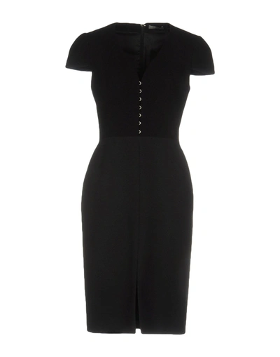 Shop Alexander Mcqueen Knee-length Dress In Black