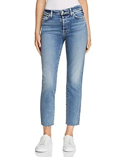 Shop 7 For All Mankind Edie Cutoff Straight Jeans In Muse