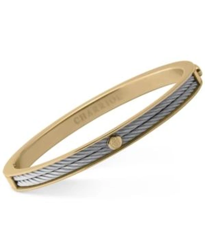 Shop Charriol Women's Forever Two-tone Pvd Stainless Steel Cable Bangle Bracelet