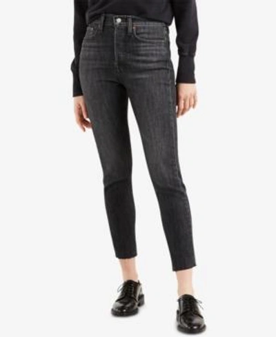 Shop Levi's Ripped Skinny Wedgie Jeans In Ravens Wing