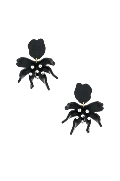 Shop Lele Sadoughi Daffodil Earrings In Black