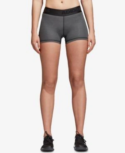 Shop Adidas Originals Adidas Alphaskin Climacool Shorts In Dark Grey Heather