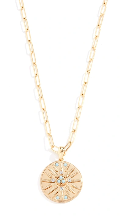 Shop Baublebar Star Pendant Necklace In Yellow Gold