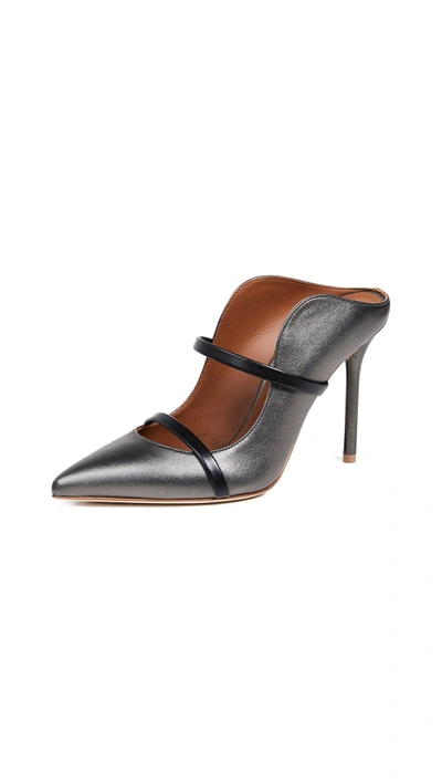 Shop Malone Souliers Maureen 100 Mules In Anthracite/black