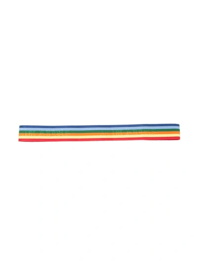 Shop Palm Angels Rainbow Belt In Multicolour