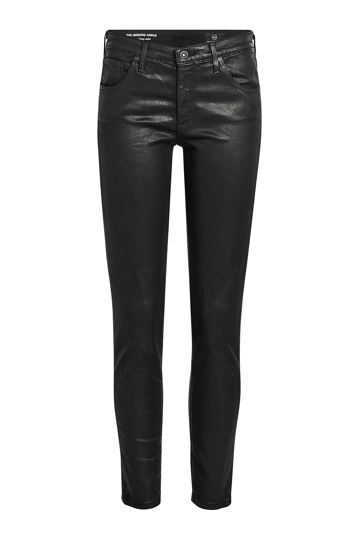 ag coated black jeans