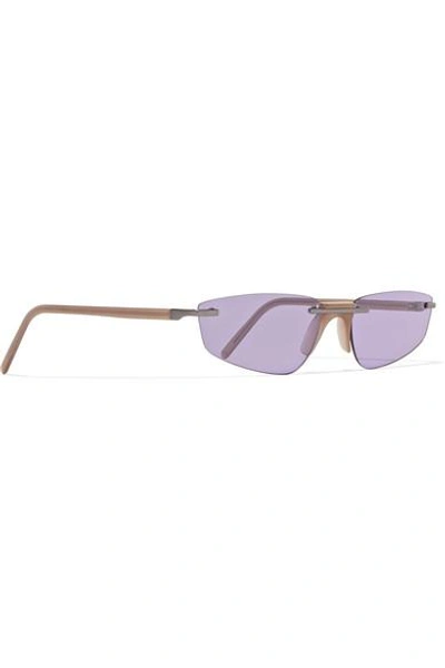 Shop Andy Wolf Ophelia Cat-eye Acetate Sunglasses In Purple