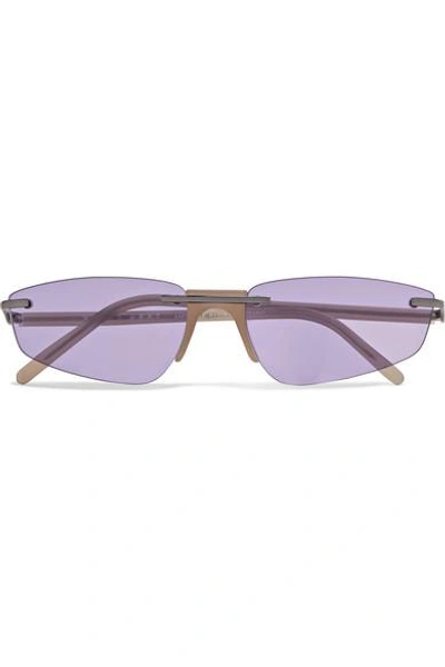 Shop Andy Wolf Ophelia Cat-eye Acetate Sunglasses In Purple