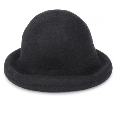 Shop Acne Studios Wool-blend Hat In Black