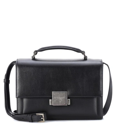 Shop Saint Laurent Leather Shoulder Bag In Black