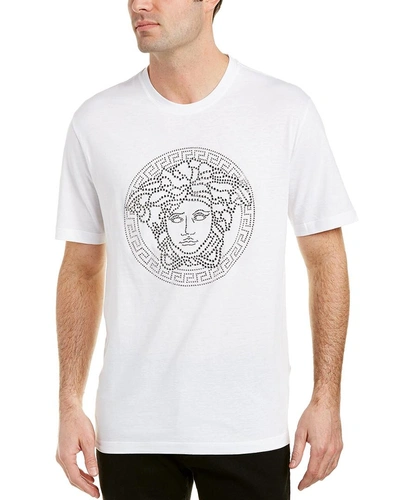 Shop Versace Medusa T In White