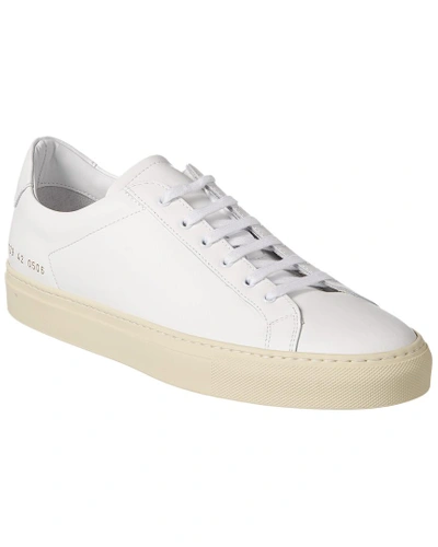 Shop Common Projects Achilles Leather Sneaker In White